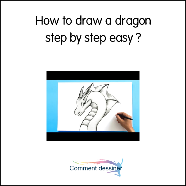 How to draw a dragon step by step easy